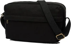 Crossbody Bag - Large Capacity Camera Bag with Compartment Design - Lightweight Cotton Canvas Material
