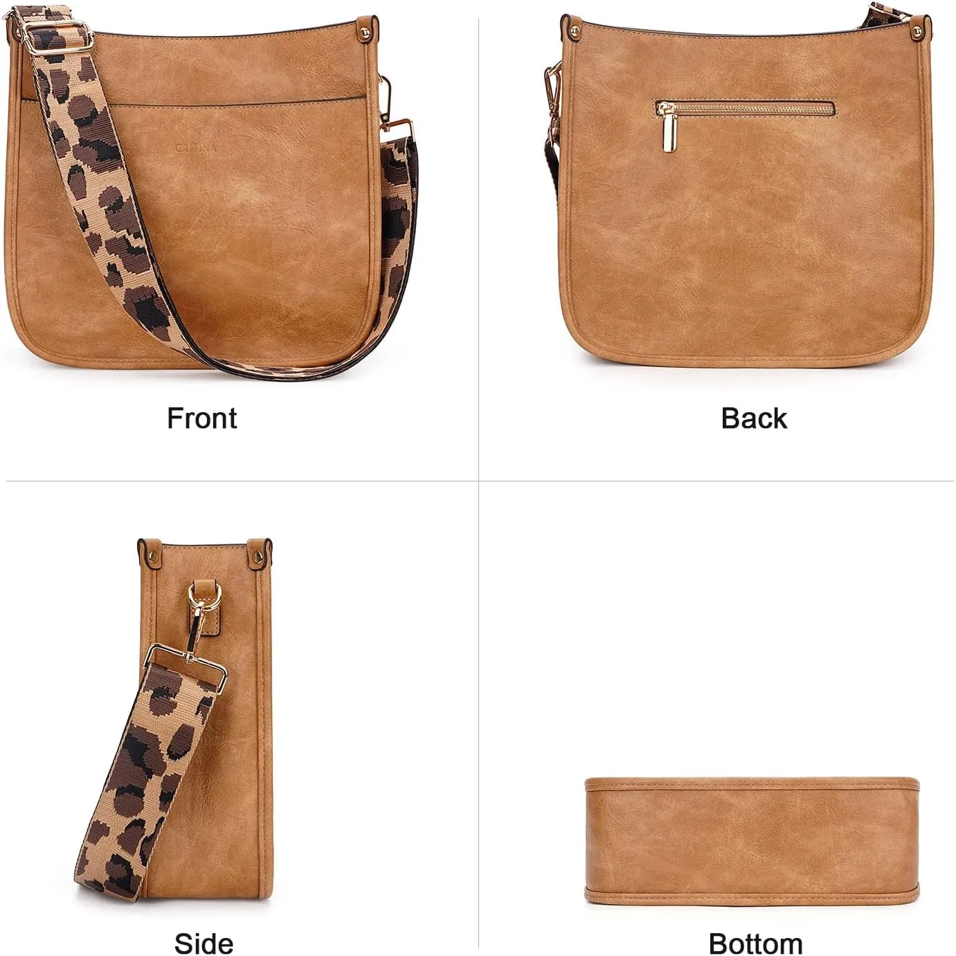 Crossbody Bag Women Vegan Leather Hobo Handbag Trendy Crossbody Shoulder Bag Purses For Women with 2 Adjustable Strap