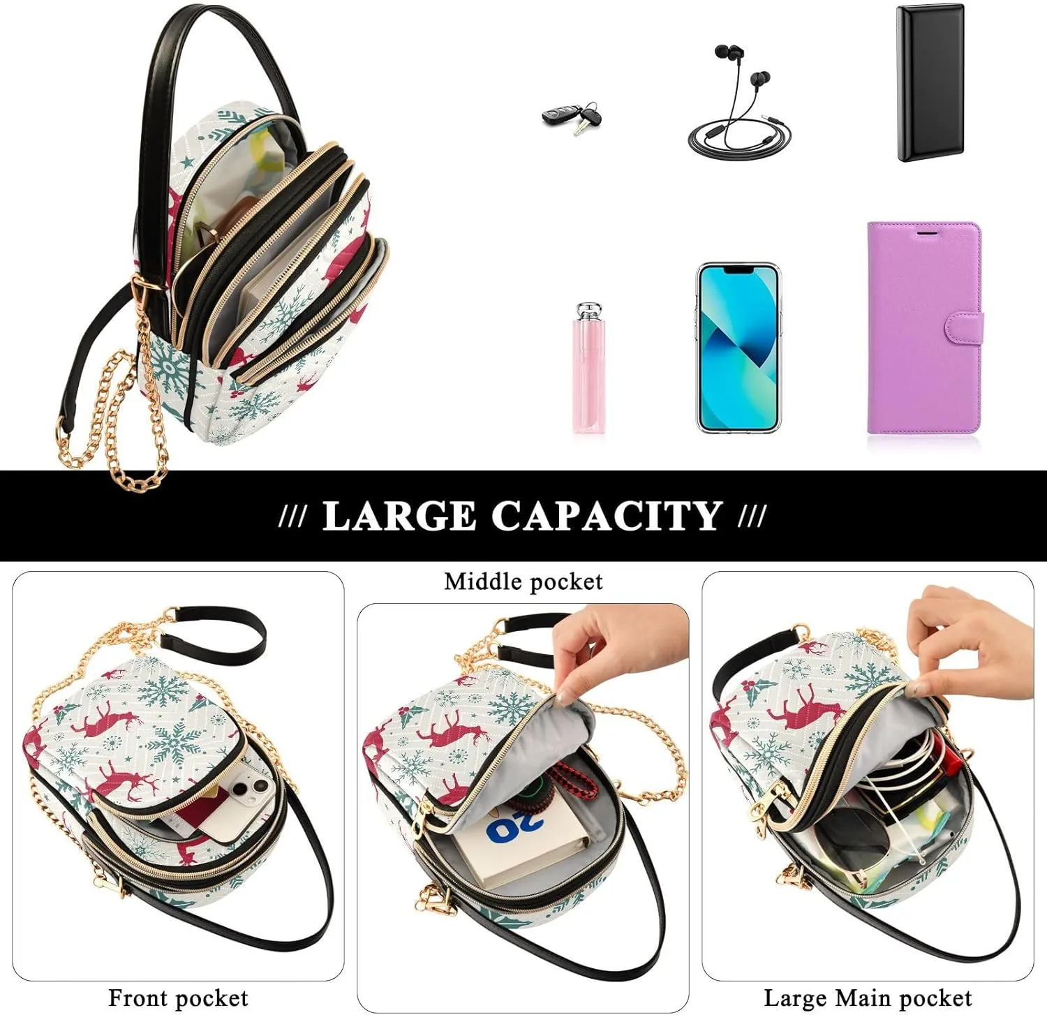 Crossbody Bags Shoulder Bag for Women Stylish Ladies Messenger Bags Cell Phone Purse and Handbags Wallet