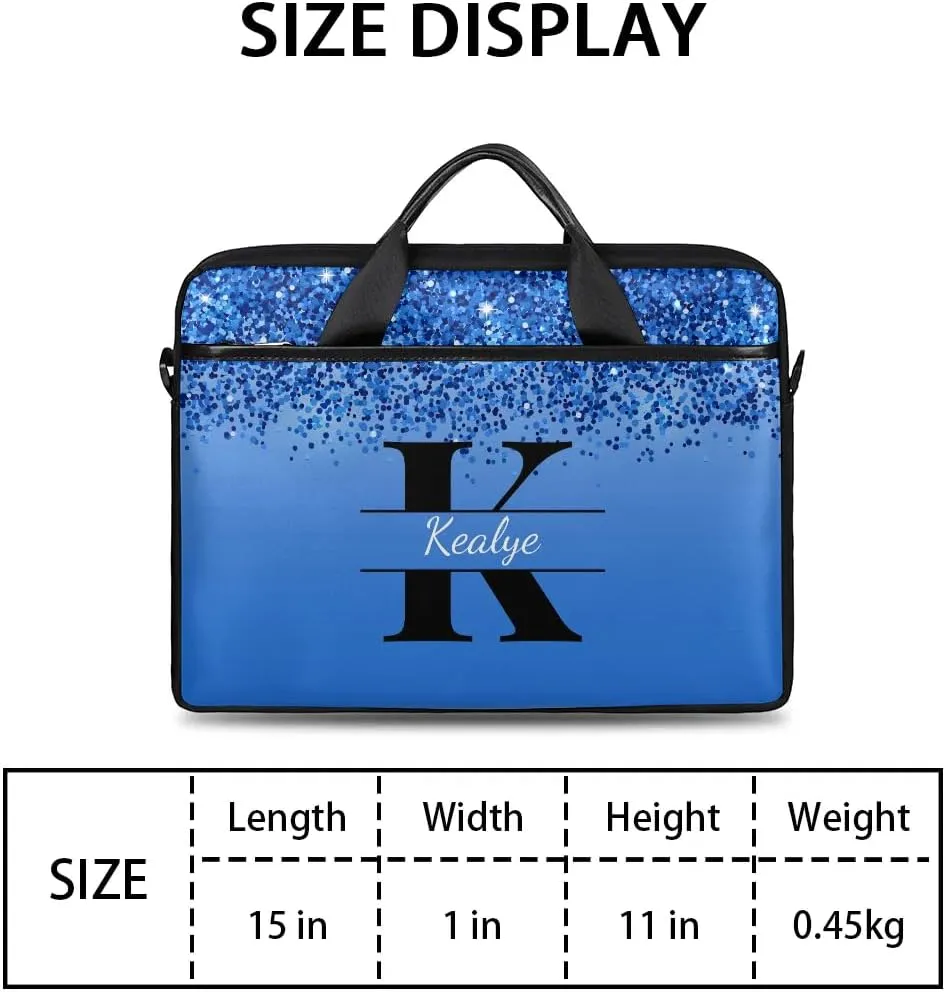 Custom Laptop Bag for Women Men Personalized Name 13 14 15.6 inch Laptop Messenger Shoulder Bags