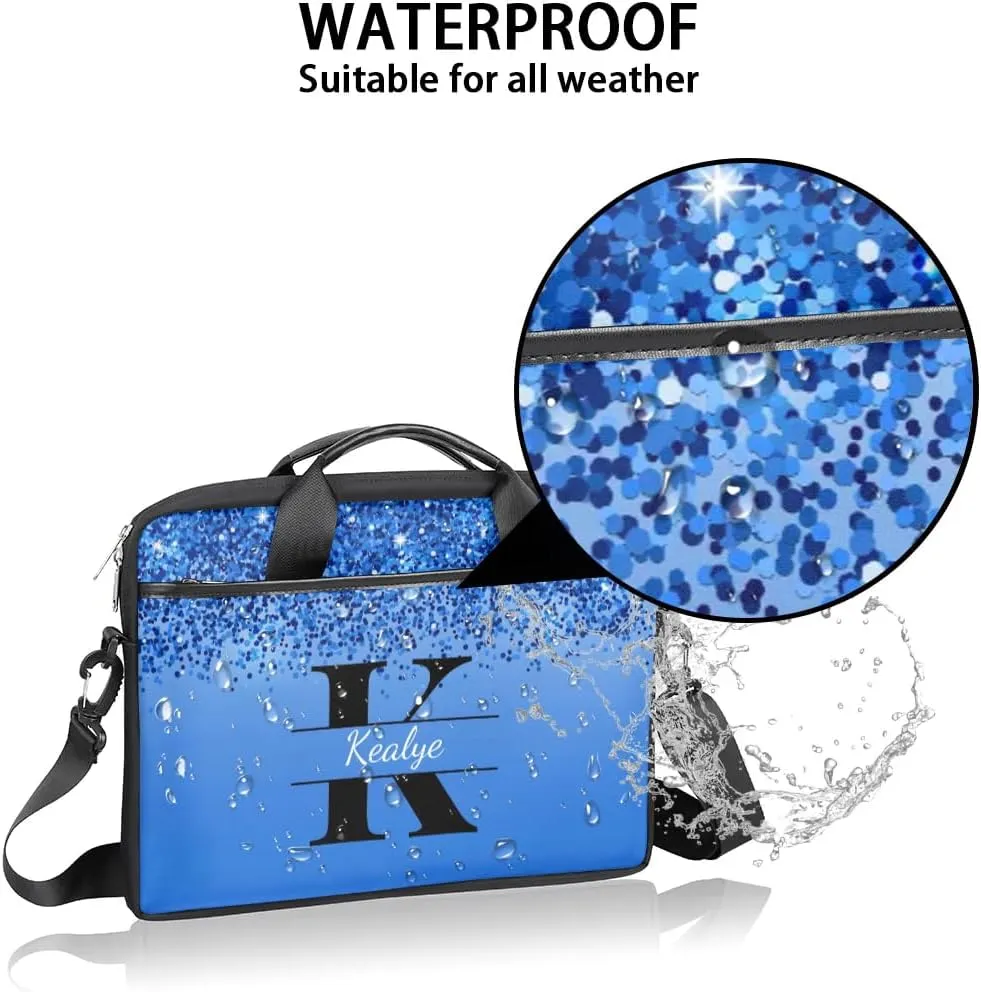 Custom Laptop Bag for Women Men Personalized Name 13 14 15.6 inch Laptop Messenger Shoulder Bags
