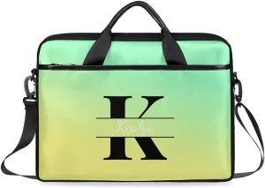 Custom Laptop Bag for Women Men Personalized Name 13 14 15.6 inch Laptop Messenger Shoulder Bags
