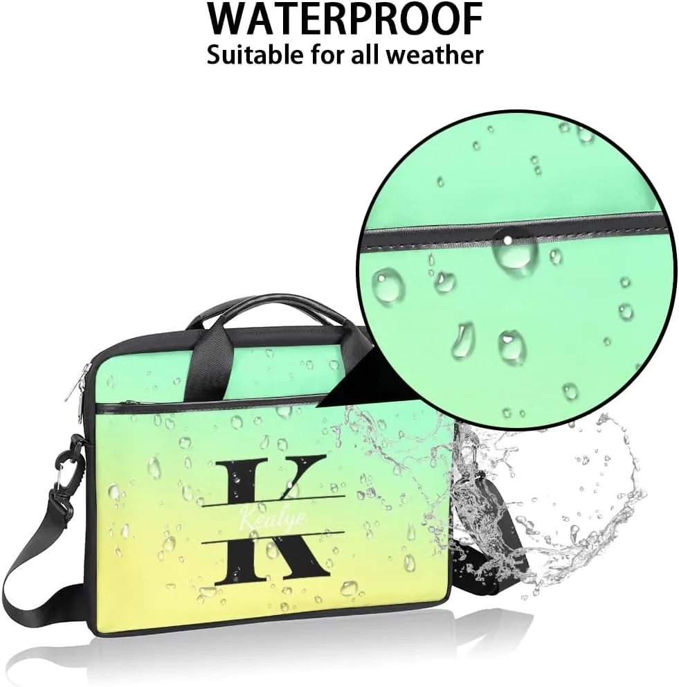 Custom Laptop Bag for Women Men Personalized Name 13 14 15.6 inch Laptop Messenger Shoulder Bags
