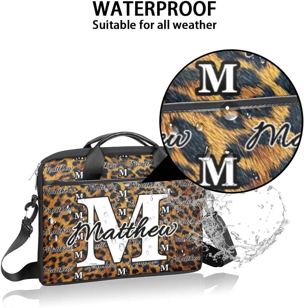 Custom Laptop Bag for Women Men Personalized Name 13 14 15.6 inch Laptop Messenger Shoulder Bags
