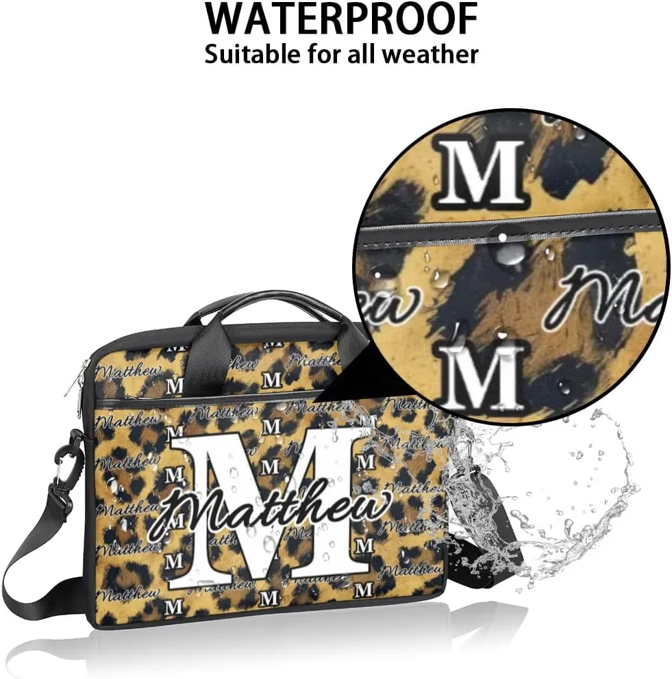 Custom Laptop Bag for Women Men Personalized Name 13 14 15.6 inch Laptop Messenger Shoulder Bags