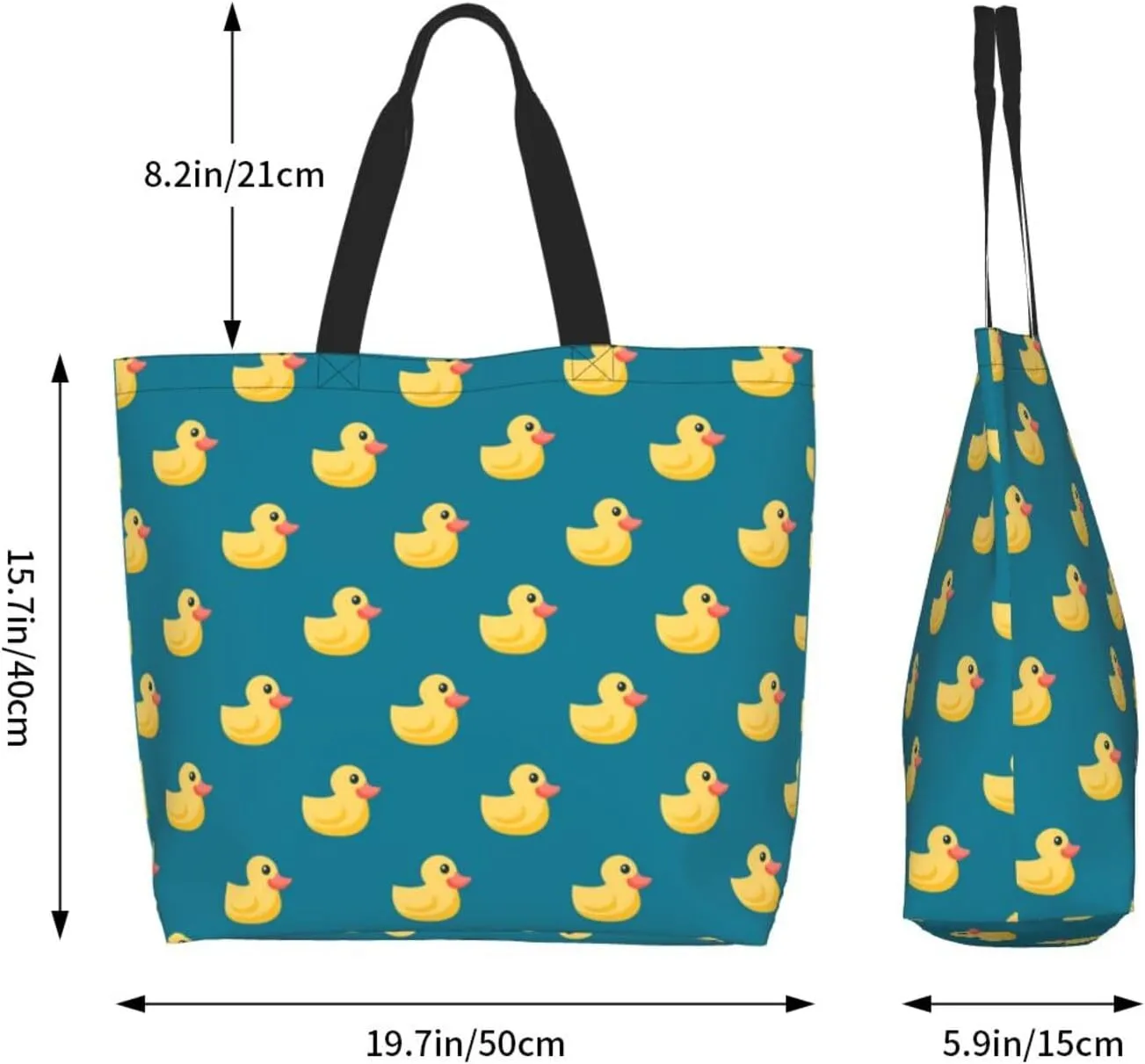 Cute Duck Grocery Bag Duck Shopping Bag Duck Handbag Bags Cute Tote Bag Animal Bag for Outdoor