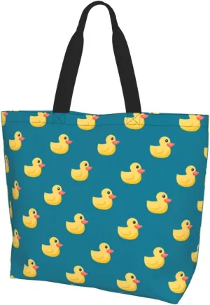 Cute Duck Grocery Bag Duck Shopping Bag Duck Handbag Bags Cute Tote Bag Animal Bag for Outdoor