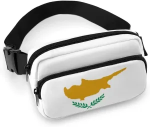 Cyprus Flag Unisex Mini Belt Bag with Adjustable Strap Small Fanny Pack Crossbody Chest Bag