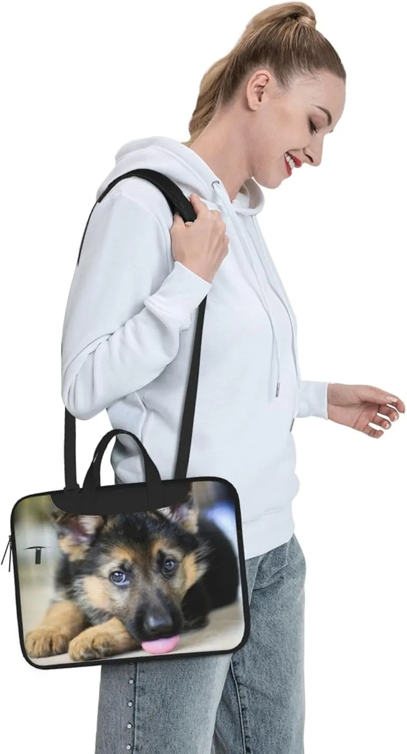 Dalmatian Dog Laptop Shoulder Bag ​for Men Women, Computer Carrying Case Messenger Bag with Strap