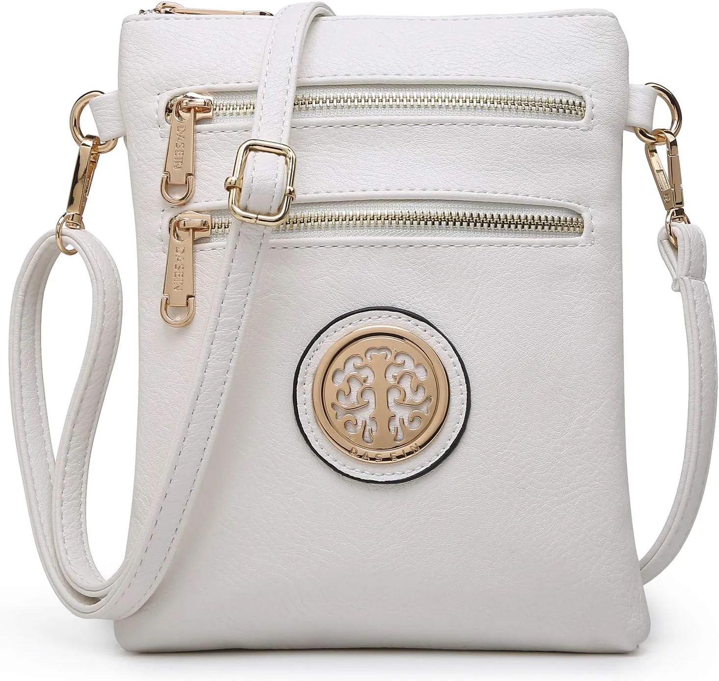 Dasein Women Small Crossbody Bag Lightweight Shoulder Purses Multi Zipper Pockets Phone Purse Handbag