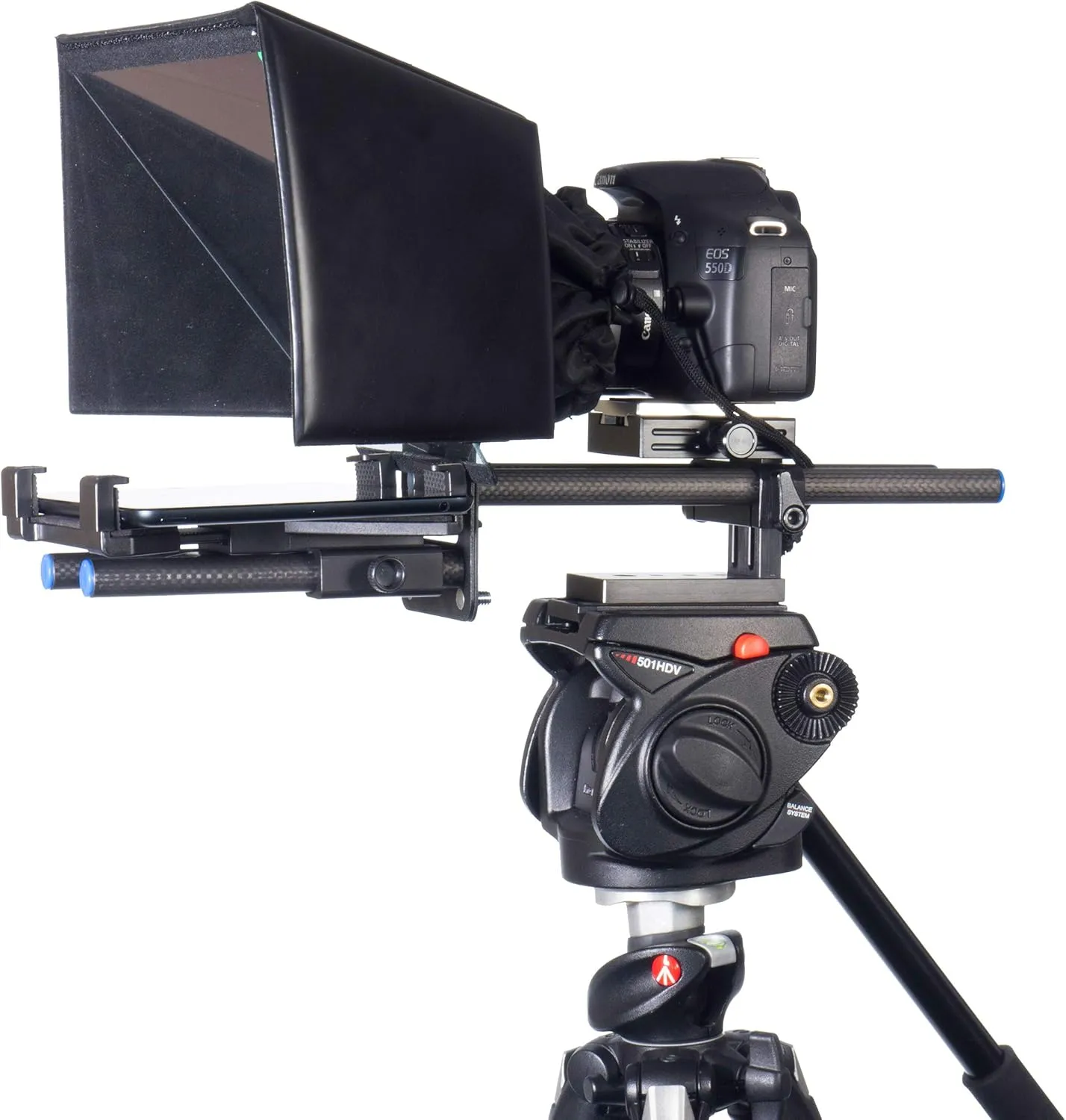 datavideo 2400 5040 TP 500 7inch/DSLR Prompter Without Remote Control Black