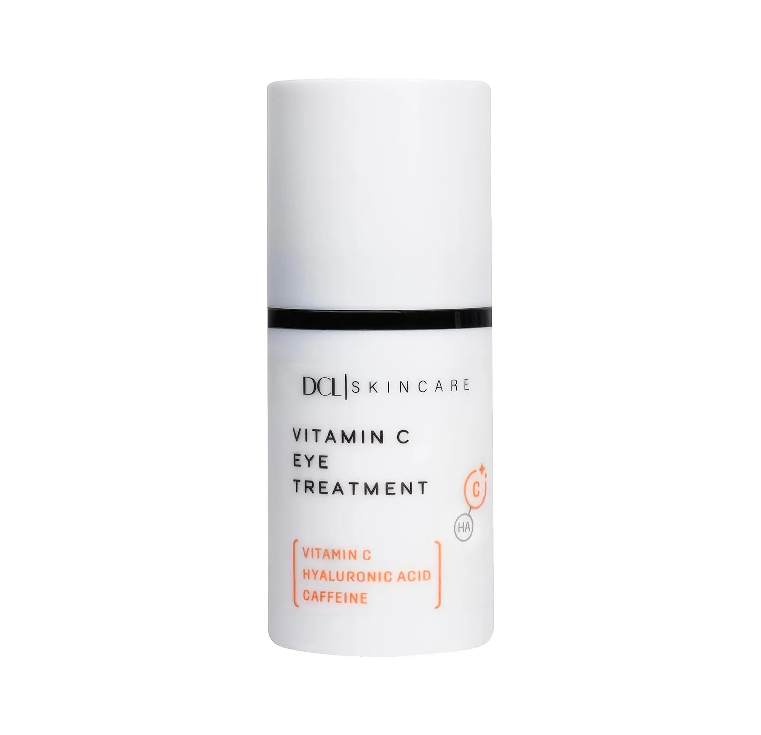 DCL Skincare Vitamin C Eye Treatment boosts collagen and reduces eye puffiness with High Potency Vitamin C, Vitamin B5 and Hyaluronic Acid, 0.5 Fl Oz