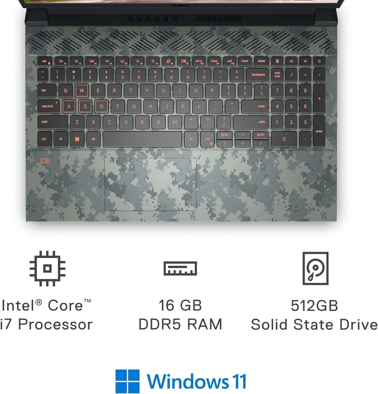 Dell G15 5520 15.6 Inch Gaming Laptop - FHD 120Hz Display, Intel Core i7-12700H, NVIDIA RTX 3060 6GB GDDR6, Wi-Fi 6, Windows 11 Pro (Spector Green, 16GB, 1TB SSD)
