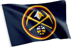 Desert Cactus Denver Nuggets Flag NBA 100% Polyester Indoor Outdoor 3x5 feet National Basketball Association Team Flags (Flag #1)
