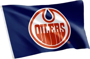 Desert Cactus Edmonton Oilers Flag NHL 100% Polyester Indoor Outdoor 3x5 feet National Hockey League Team Flags (Vintage Flag #1)
