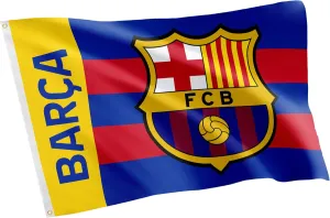 Desert Cactus FC Barcelona Flag Barça Barca Football Futbol Soccer 100% Polyester Indoor Outdoor 3x5 feet Baner (Flag H)
