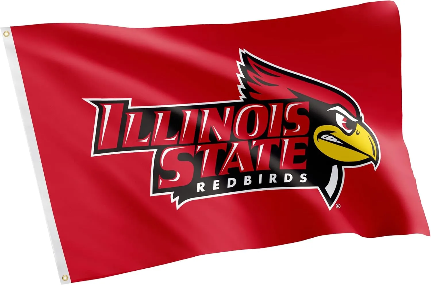 Desert Cactus Illinois State University ISU Flag - 3 x 5 Feet Redbirds Banner, Indoor/Outdoor Durable Fabric, 100% Polyester Design (Style 1)