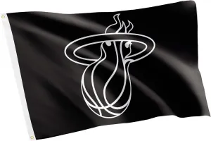 Desert Cactus Miami Heat Flag Team NBA National Basketball Association 100% Polyester Indoor Outdoor 3x5 feet Flags (Flag B)