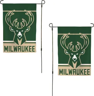 Desert Cactus Milwaukee Bucks MB Garden Flag – 19 x 12 inch NBA Milwaukee Bucks Team Banner, For Outdoor Display and Events (Design A)