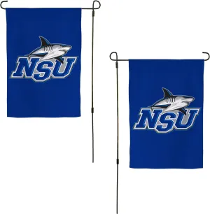 Desert Cactus Nova Southeastern University NSU Garden Flag – 19 x 12 inch Nova Southeastern Sharks Banner, For Outdoor Display and Events (Design 1)