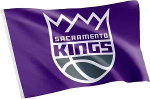 Desert Cactus Sacramento Kings Flag NBA 100% Polyester Indoor Outdoor 3x5 feet National Basketball Association Team Flags (Flag #1)