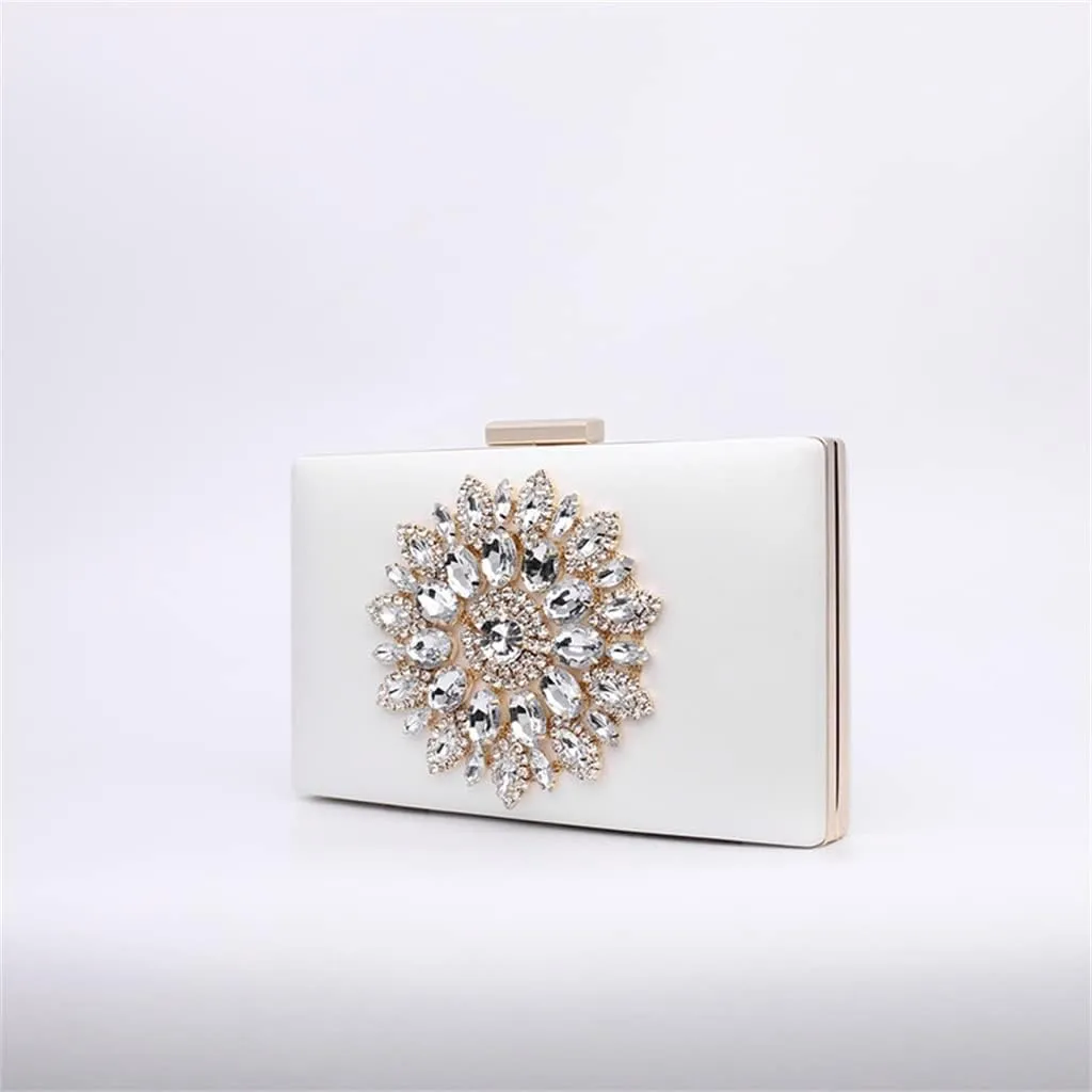 Diamond-Encrusted Dinner Hand Bag Single Shoulder Cross-Body Chain Small Bag Cross-Body Bag