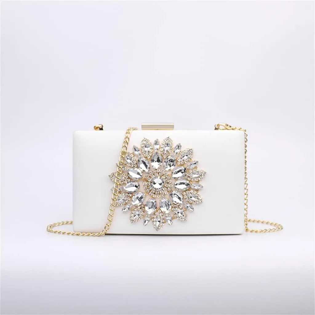 Diamond-Encrusted Dinner Hand Bag Single Shoulder Cross-Body Chain Small Bag Cross-Body Bag