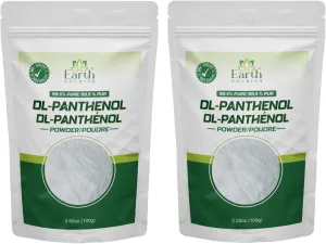 DL-Panthenol Powder 3.52oz / 100g - Provitamin B5 for Hair, Skin & DIY Cosmetics (Pack of 2)