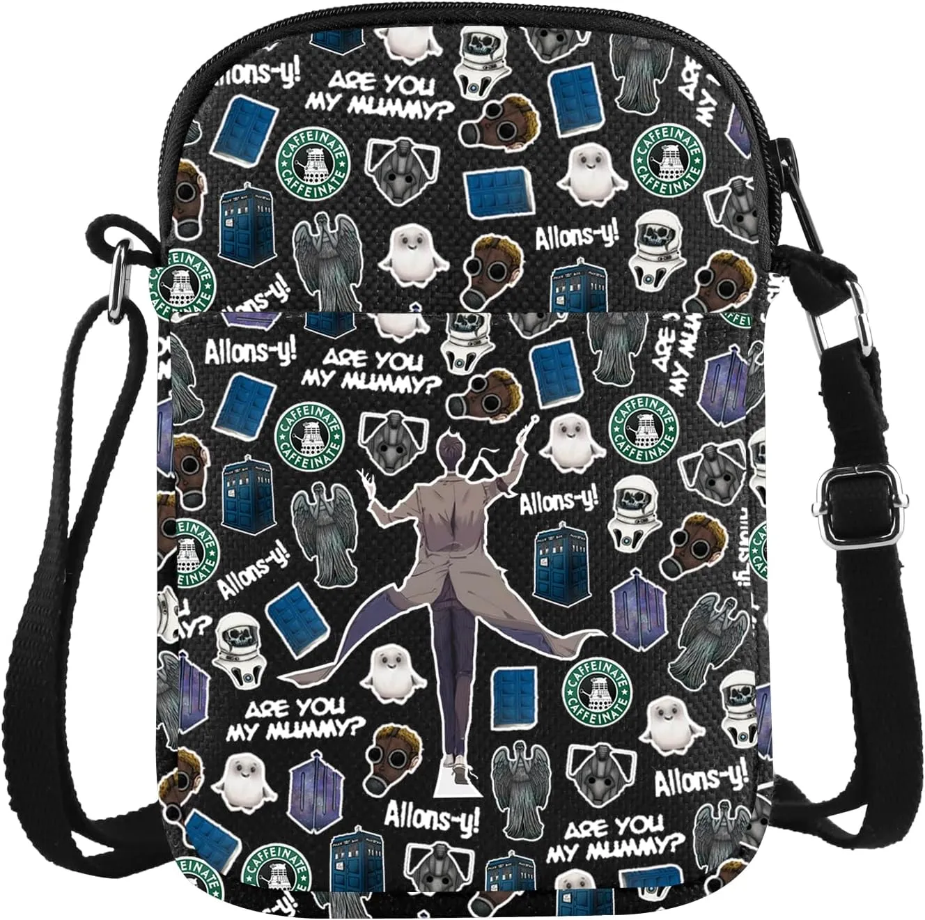 Doctor W Crossbody Bag Doctor Movie Inspired Gift Blue P Box Gift