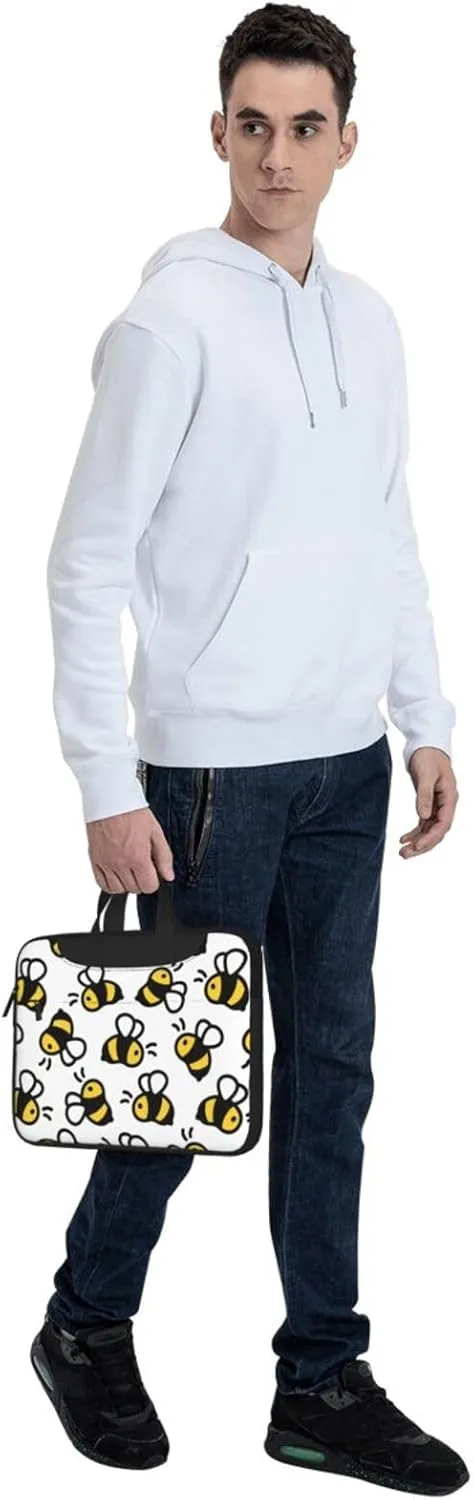 Dog Paw Seamless Pattern Laptop Bag Classic Slim Briefcase Messenger Bag, Spacious, Ergonomic