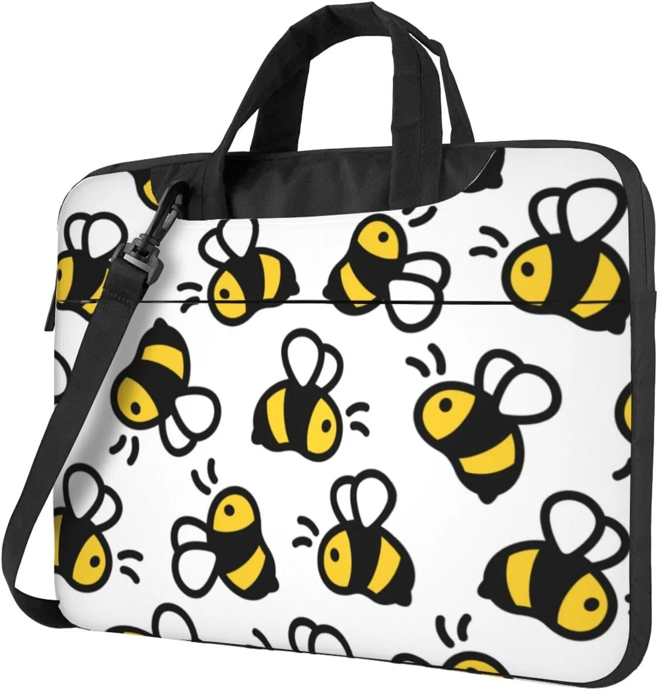 Dog Paw Seamless Pattern Laptop Bag Classic Slim Briefcase Messenger Bag, Spacious, Ergonomic