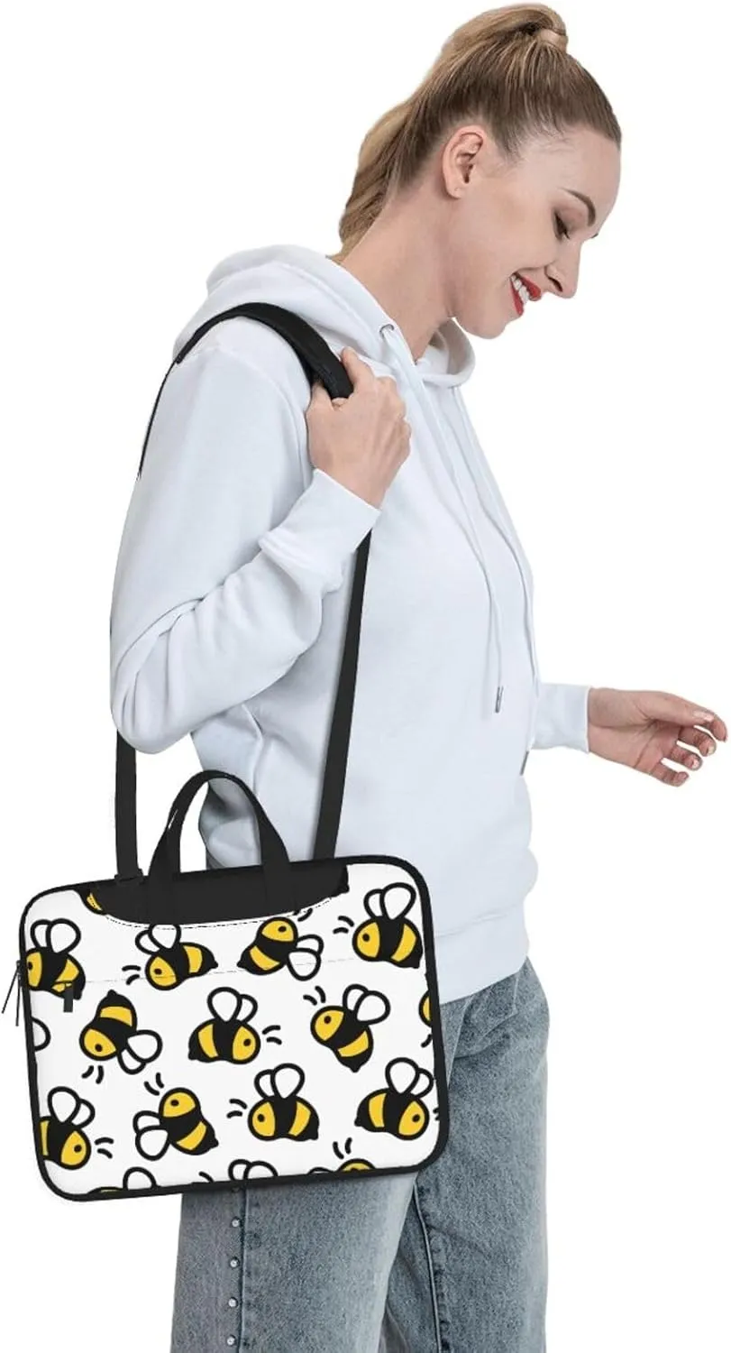 Dog Paw Seamless Pattern Laptop Bag Classic Slim Briefcase Messenger Bag, Spacious, Ergonomic