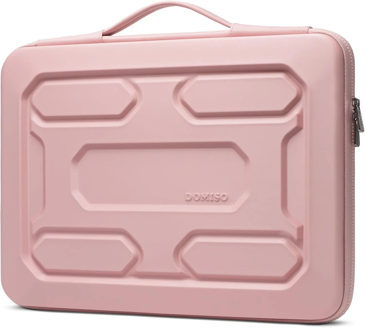 DOMISO 14 inch Laptop Sleeve with Handle Shockproof Computer Bag Waterproof EVA Protective Carrying Case for 14" ThinkPad E480/Yoga 920/13.5" Microsoft Surface Book/HP Pavilion 14 Stream 14, Pink
