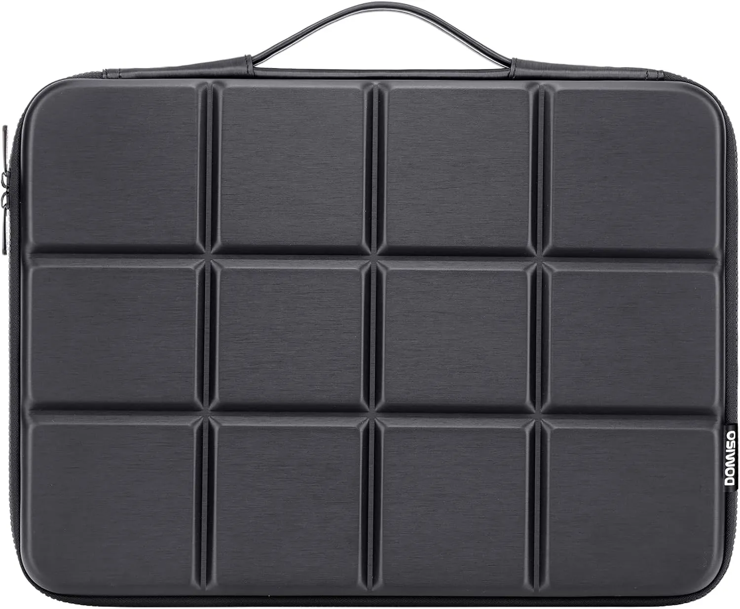 DOMISO 15.6 inch Laptop Sleeve Shoulder Bag Shockproof Computer Bag Waterproof EVA Protective Carrying Case for 16" MacBook Pro/Max M2 M1 2019-2023,15"-16" Asus Dell HP Laptop,Dell XPS 15,Black