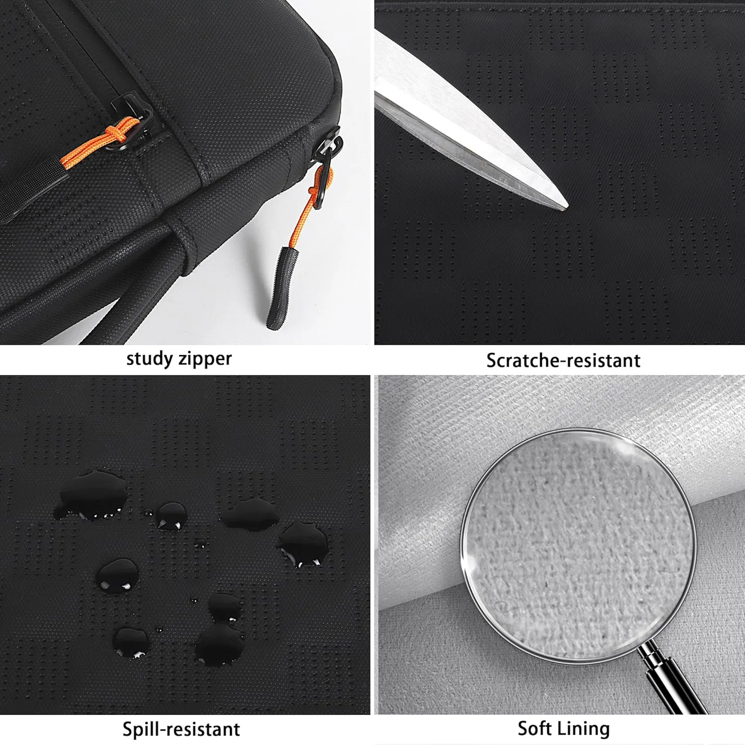 DOMISO 16 inch Laptop Sleeve for 2021 2022 New 16 MacBook Pro M1 for Model A2141 A2485 Waterproof 16 inch Laptop Case Compatible with MacBook Pro 16 inch 2024-2019 M3,Black