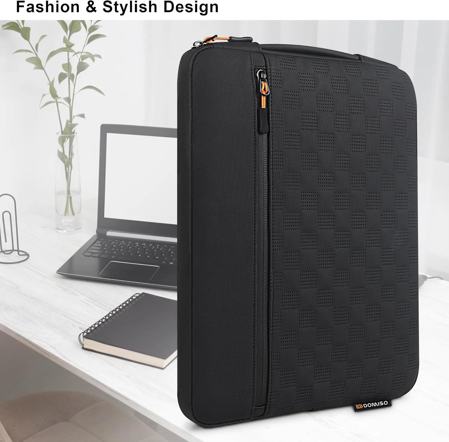 DOMISO 16 inch Laptop Sleeve for 2021 2022 New 16 MacBook Pro M1 for Model A2141 A2485 Waterproof 16 inch Laptop Case Compatible with MacBook Pro 16 inch 2024-2019 M3,Black