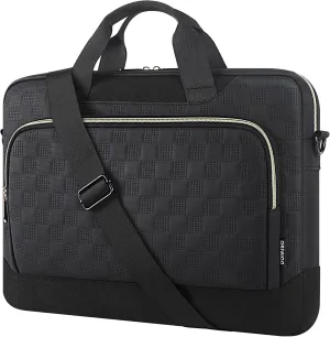 DOMISO 17-17.3 inch Laptop Sleeve Business Briefcase 17 inch Laptop Bag Waterproof Laptop Case for Men Women Business Office Work Computer Case 17 inch Messenger Shoulder Bag,Black