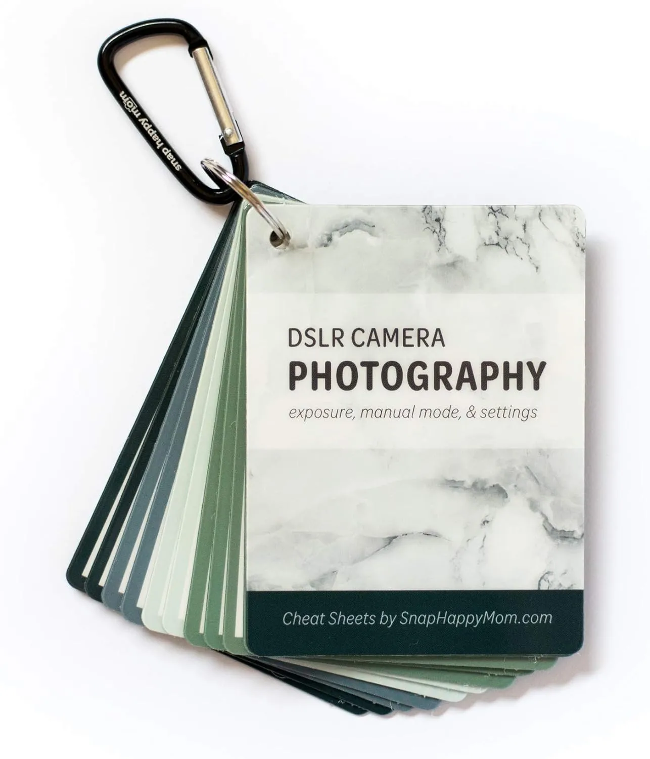 DSLR Cheat Sheet Cards for Canon, Nikon and Sony Cameras - Plastic Quick Reference Photography Cards | Camera Settings, Exposure & Manual Mode (Classic)