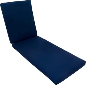 Eddie Bauer Chaise Cushion, 26" X 50" X 2 1/2", Canvas Navy