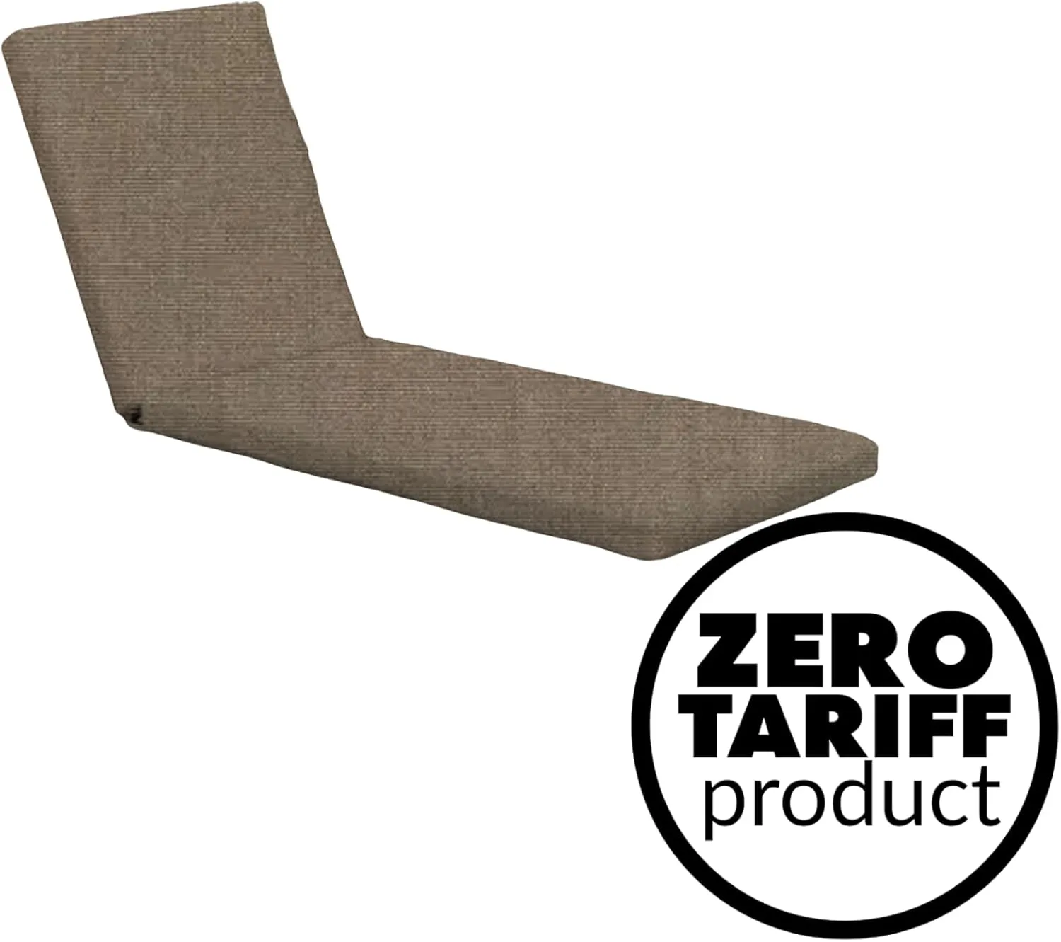 Eddie Bauer Chaise Cushion, 26" X 50" X 2 1/2", Canvas Taupe