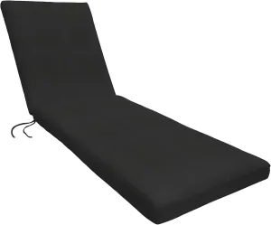 Eddie Bauer Cushion Chair Pad, 26" X 50" X 2 1/2", Canvas Black