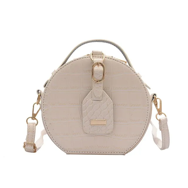 Efficient shipping Popular Simple PU Crossbody Small Shoulder Giveaway offer Casual Purse Daily Alligator Bag Female Women Lady Round Bag Handbag