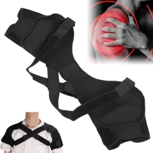 Elastic Shoulder Bandage Shoulder Belt, Double Shoulder Support Shoulder Wrap Protector Shoulder Strap Brace for Outdoor Hiking Lifting Sports For Posture Correction Shoulder Belt Back Stabilizer(M)
