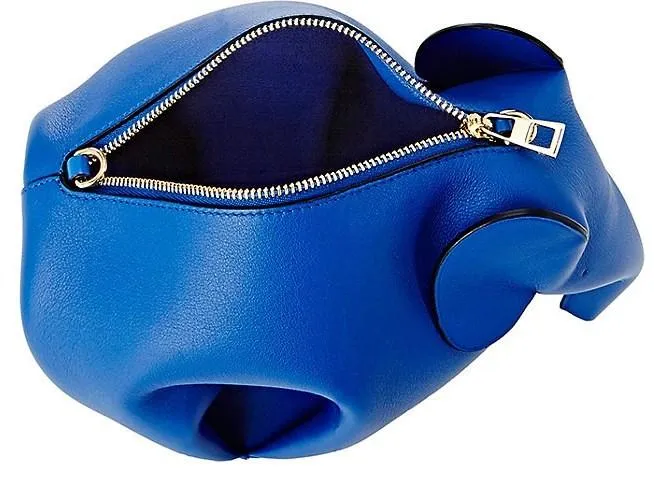 Elephant Mini Bag - Blue, Stone Blue, Turquoise, Brown