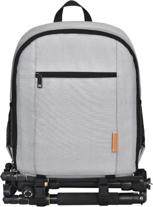 EMART Small Camera Backpack Bag Professional with Waterproof Rain Cover for SLR/DSLR Mirrorless Accessories, Photography Cases for Sony Canon Nikon, Tripod, 13" Laptop-Grey