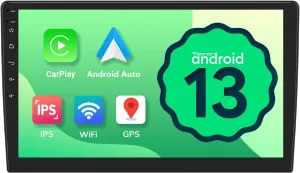 Eonon Android 13 Double Din Car Stereo, 10.1 Inch Wireless CarPlay & Android Auto Touchscreen Head Unit, BT, AM/FM, WiFi, Rear View, 2G 32G, UA13-PLUS