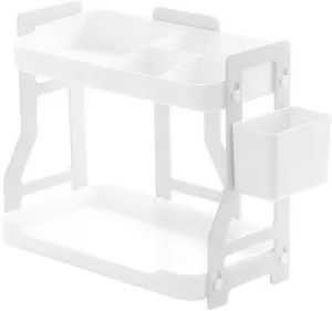 Ergonomic Cosmetic Holder Earthquake-resistant Plastic Household Organizer Layered Storage Rack