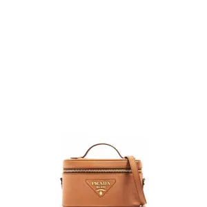 ESMEE - Vanity Triangle Logo Case Bag Brown