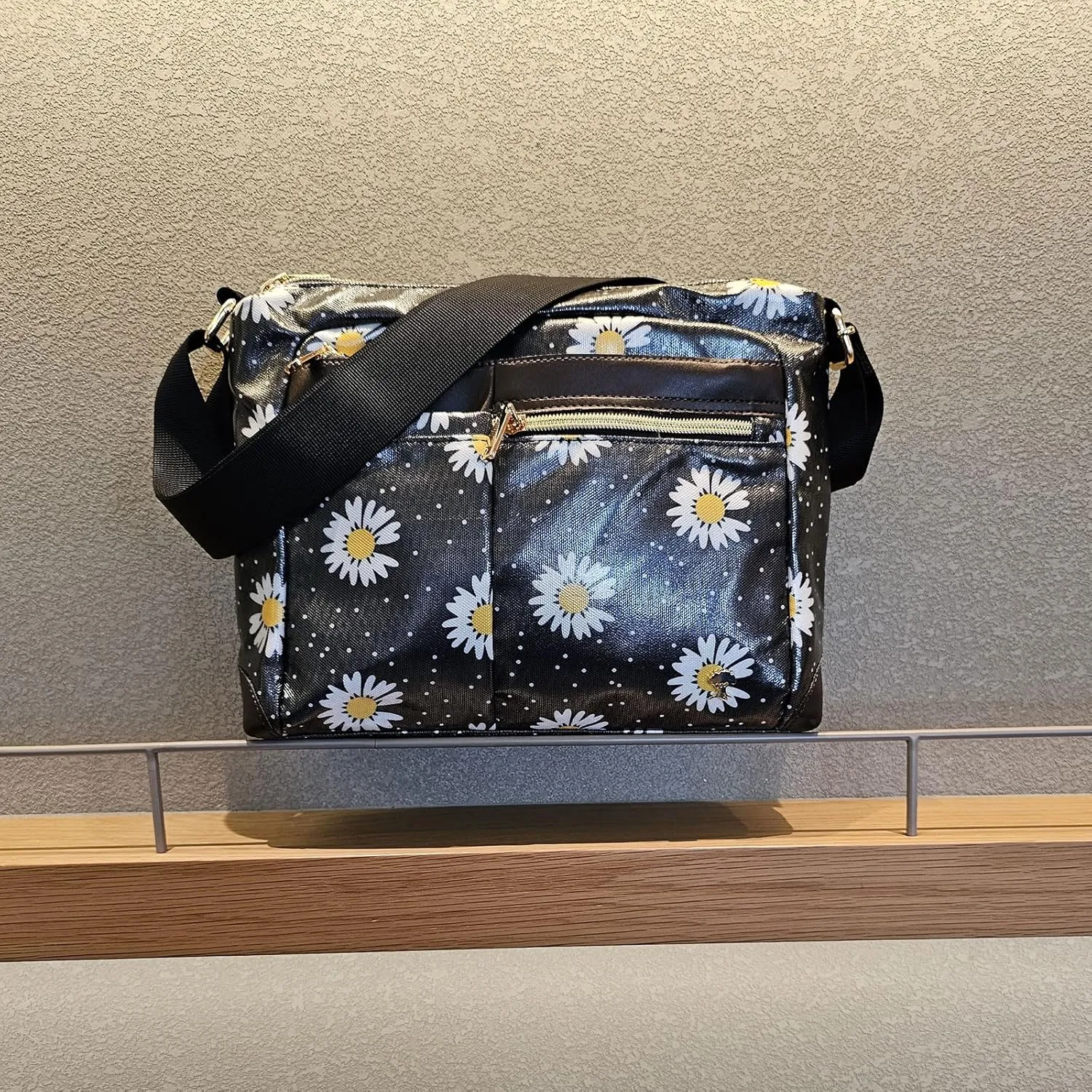 ESVAN Nylon Crossbody Bag For Women Waterproof Lightweight Casual Multi Pockets Shoulder Handbag Purse
