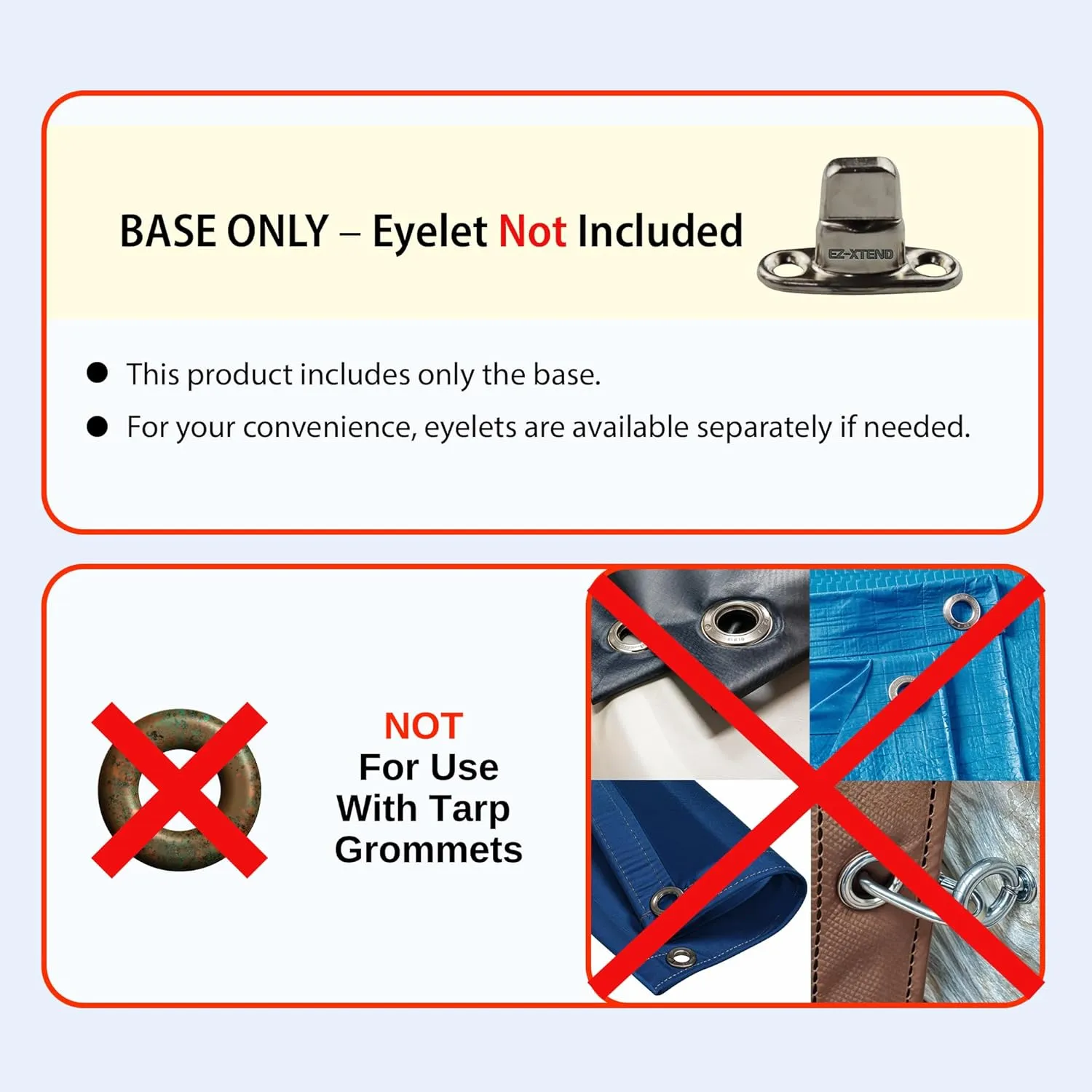 EZ-Xtend Marine Grade Twist Lock Fasteners - Nickel Plated Brass Turn Button Fastener with Stainless Steel Screws for Canvas, Marine Fastener Turn Buttons (Long Base - 10 PK)